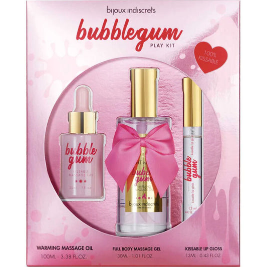 BIJOUX - INDISCRETS BUBBLEGUM SPEELSET MET OLIEGEL & LIPGLOSS