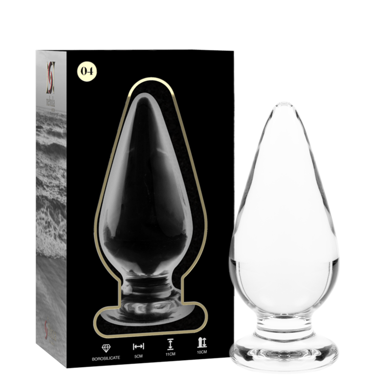 NEBULA SERIE DOOR IBIZA - MODEL 4 PLUG KRISTAL TRANSPARANT 11 CM -O- 5 CM