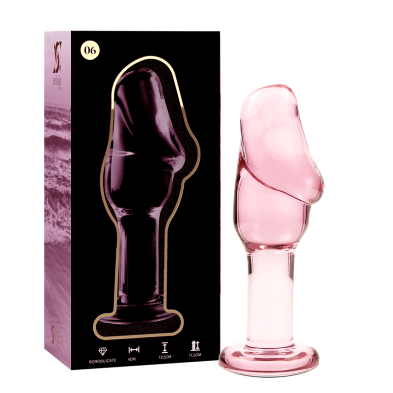NEBULA SERIE VAN IBIZA - MODEL 6 STEKKER ROZE KRISTAL 12,5 CM -O- 4 CM
