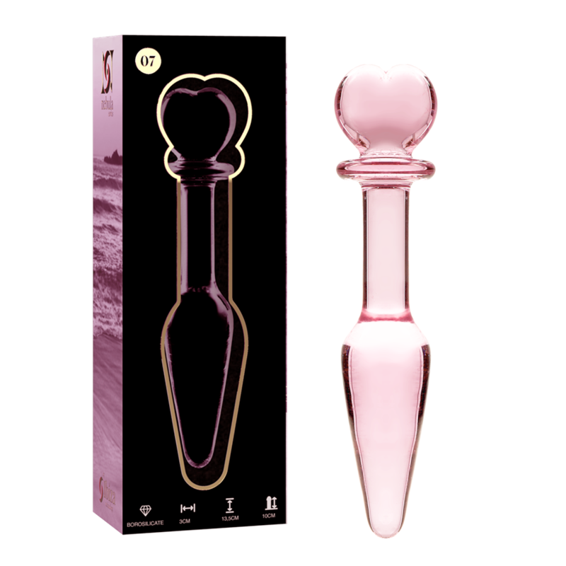 NEBULA SERIE DOOR IBIZA - MODEL 7 PLUG ROZE KRISTAL 13,5 CM -O- 3 CM