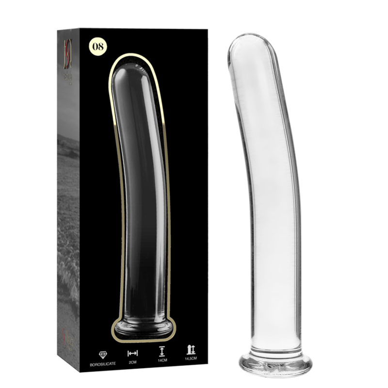NEBULA SERIE VAN IBIZA - MODEL 8 DILDO KRISTAL HELDER 14.5 CM -Ø- 2 CM