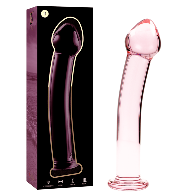 NEBULA SERIES BY IBIZA - MODELO 11 DILDO ROZE KRISTAL 16 CM -O- 3 CM
