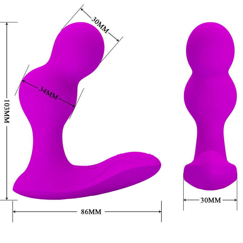 PRETTY LOVE - TERRANCE ANALE VIBRATOR MASSAGER MET AFSTANDSBEDIENING