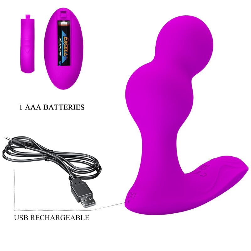 PRETTY LOVE - TERRANCE ANALE VIBRATOR MASSAGER MET AFSTANDSBEDIENING