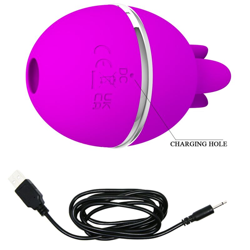 PRETTY LOVE - GEMINI BALL PAARSE RONDE SILICONEN VIBRATOR