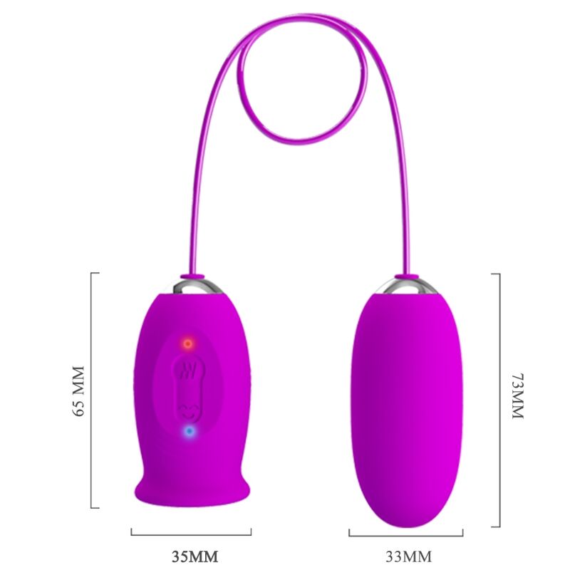 PRETTY LOVE - DAISY DUBBELE EGG OPLAADBARE VIBRATOR PAARS
