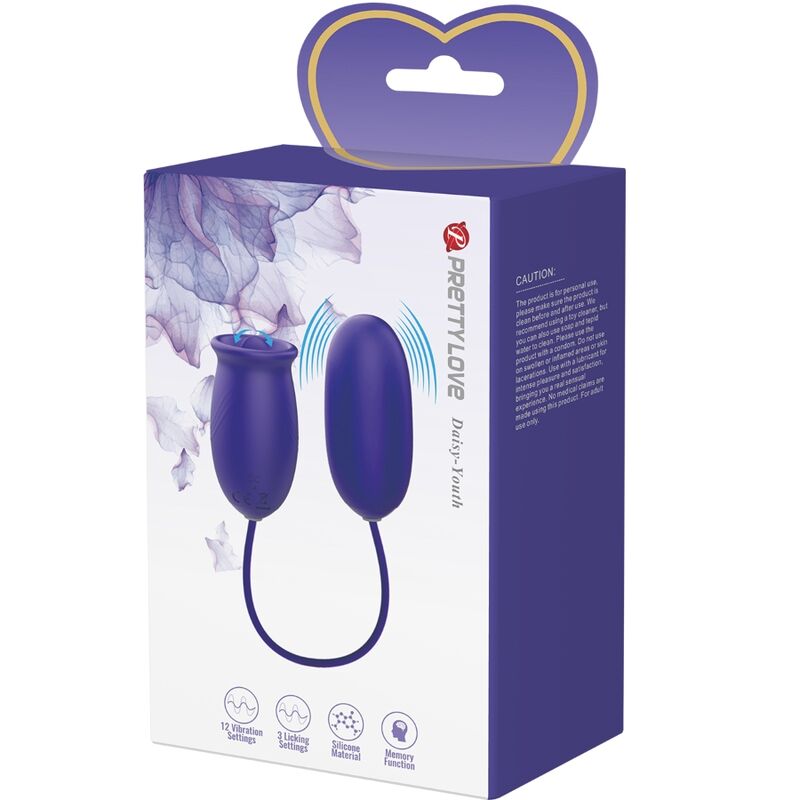 PRETTY LOVE - DAISY YOUTH VIOLET OPLAADBARE VIBRATOR STIMULATOR