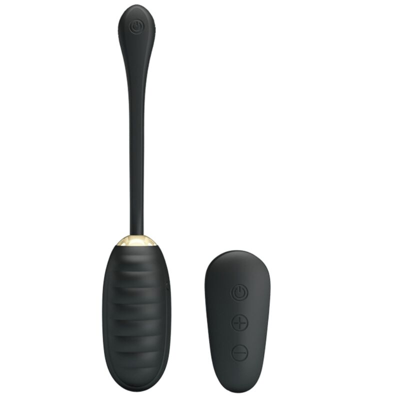 PRETTY LOVE - DOREEN LUXE OPLAADBAAR VIBREREND EI ZWART AFSTANDSBEDIENING
