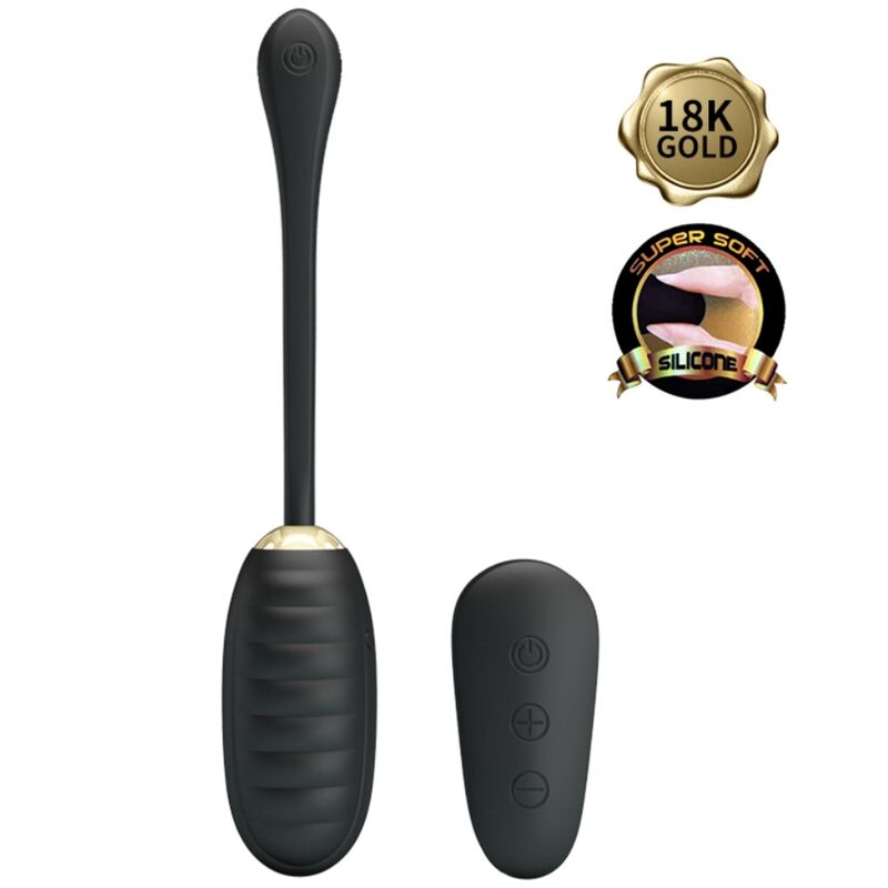 PRETTY LOVE - DOREEN LUXE OPLAADBAAR VIBREREND EI ZWART AFSTANDSBEDIENING