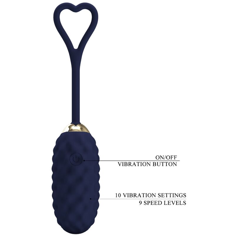 PRETTY LOVE - VIVIAN BLUE VIBREER EI MET AFSTANDSBEDIENING