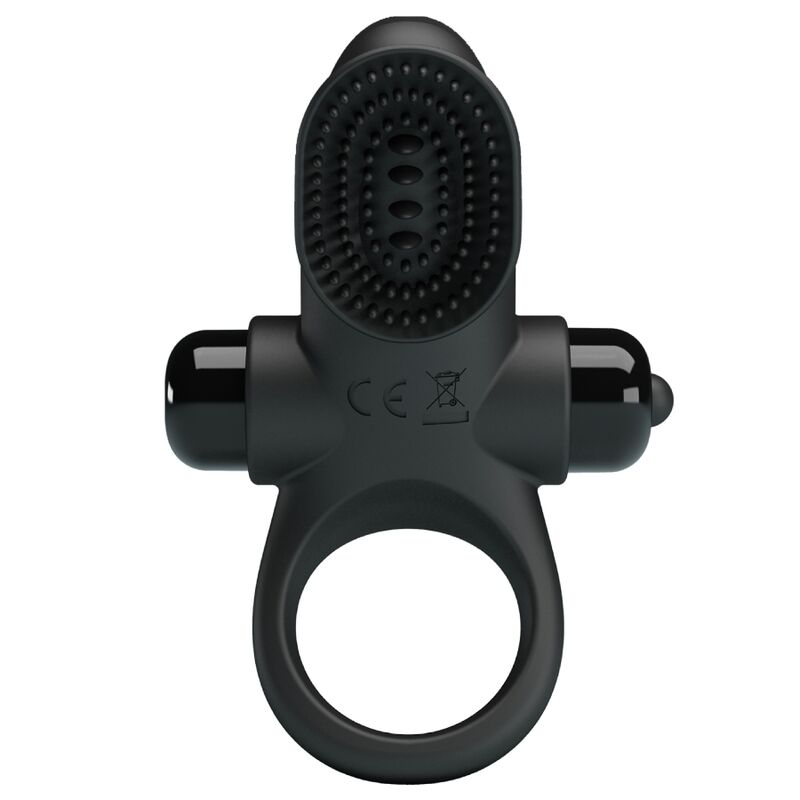 PRETTY LOVE - VIBRATORRING II VOOR DE ZWARTE PENIS