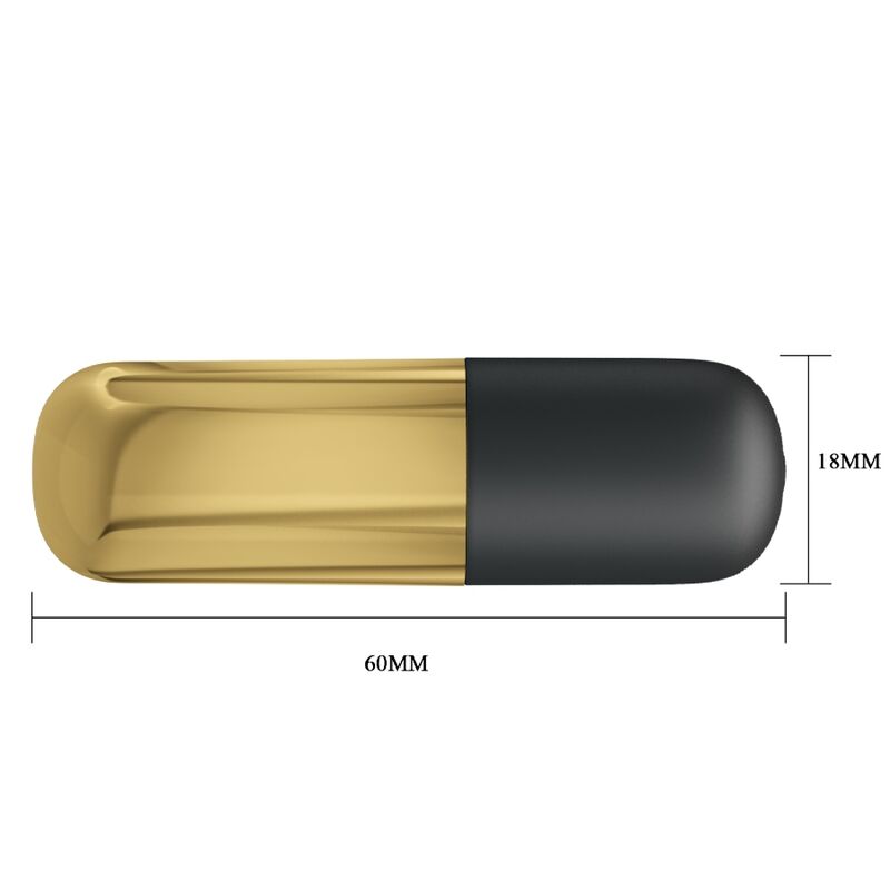 PRETTY LOVE - GOUDEN OPLAADBARE BULLET VIBRATOR