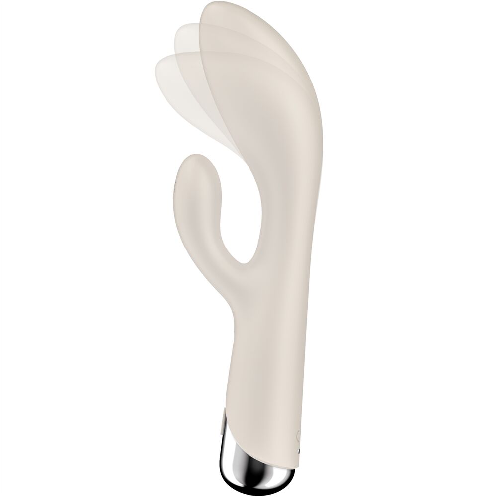 SATISFYER - SPINNING RABBIT 1 KLITORIS- EN G-PUNTSTIMULATIE BEIGE