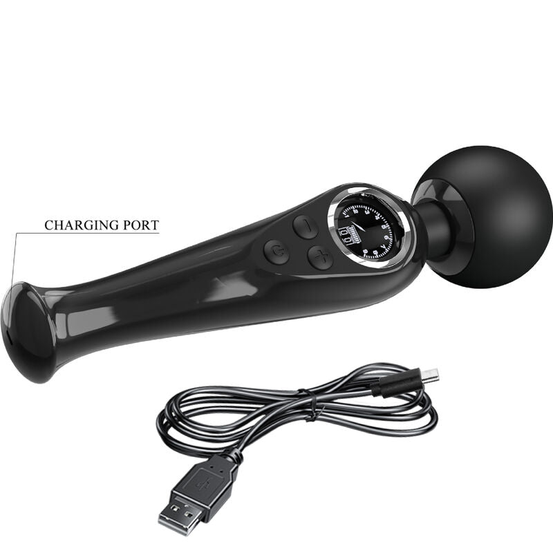PRETTY LOVE - SKYLER VIBRATOR WAND ZWART