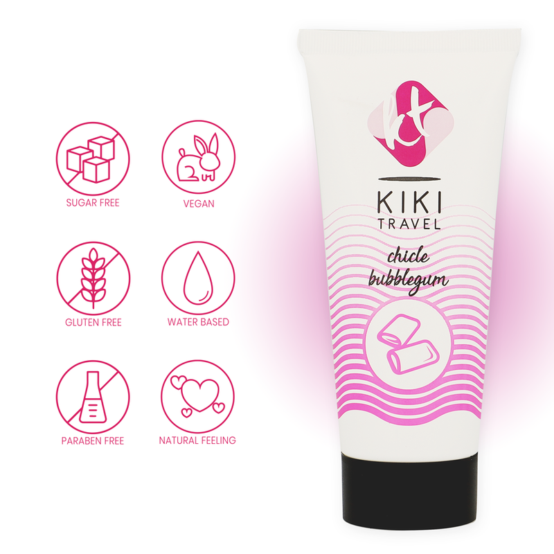 KIKÍ TRAVEL - BUBBLEGUM GLIJMIDDEL 50 ML