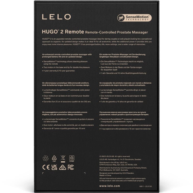 LELO - HUGO 2 PROSTAAT MASSAGER AFSTANDSBEDIENING GROEN