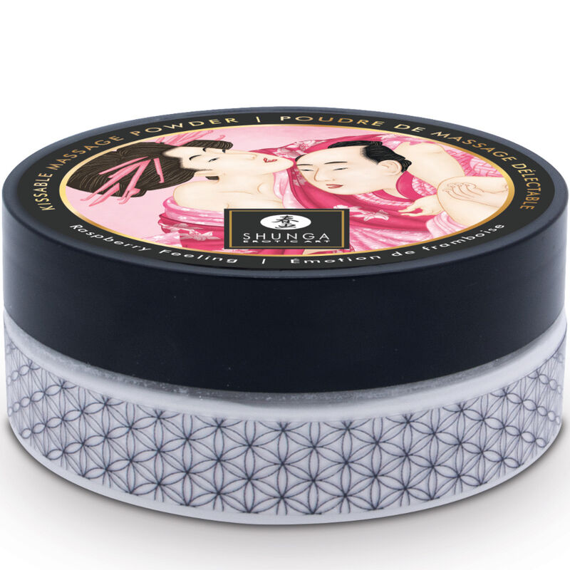 SHUNGA - EETBAAR MASSAGEPOEDER KIT FRAMBOOS
