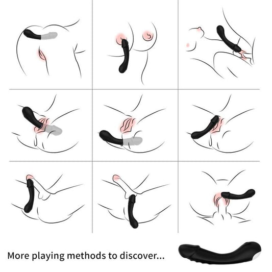 ARMONY - DILDO VIBRATOR G-SPOT SILICONE ZWART