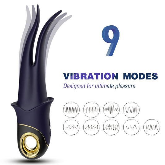 ARMONY - SHADOW VIBRATOR DUBBELKOPPENDE TEASING BLAUW