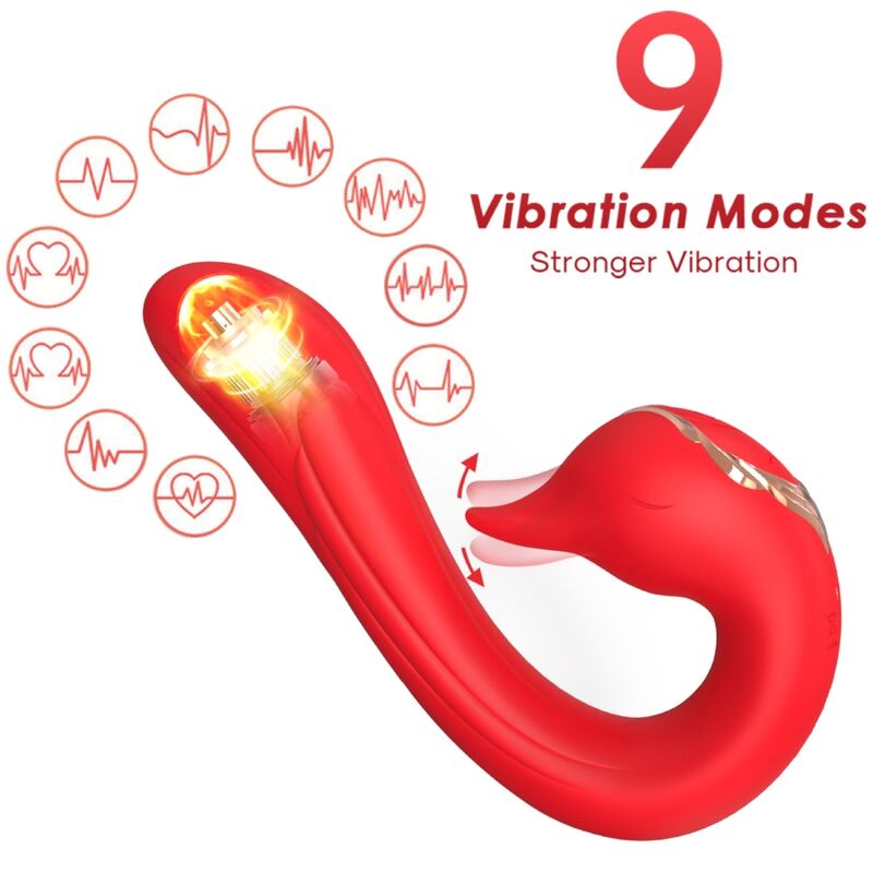ARMONY - DELFIN VIBRATOR MULTIPOSITION & WARMTE-EFFECT ROOD