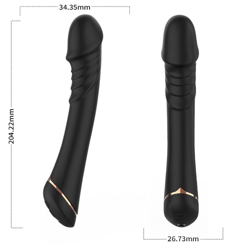 ARMONY - DILDO VIBRATOR SILICONEN ZWART