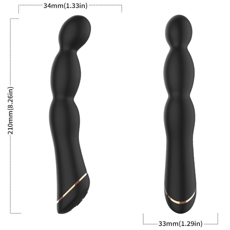 ARMONY - BAMBOE VIBRATOR VERSTELBAAR ZWART