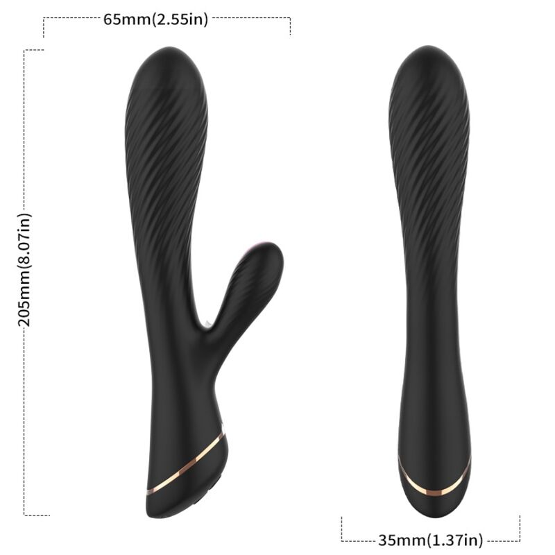 ARMONY - VIBRATOR KONIJN SILICONE ZWART