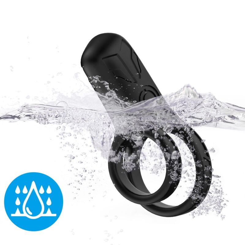 ARMONY - DUBBELE RING VIBRATOR ZWART