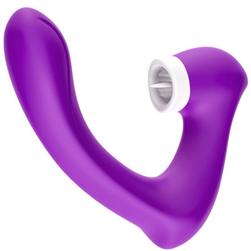 ARMONY - SECRETKISS LIKKENDE TRILLENDE CLIT & GEBOGEN PAARSE VIBRATOR