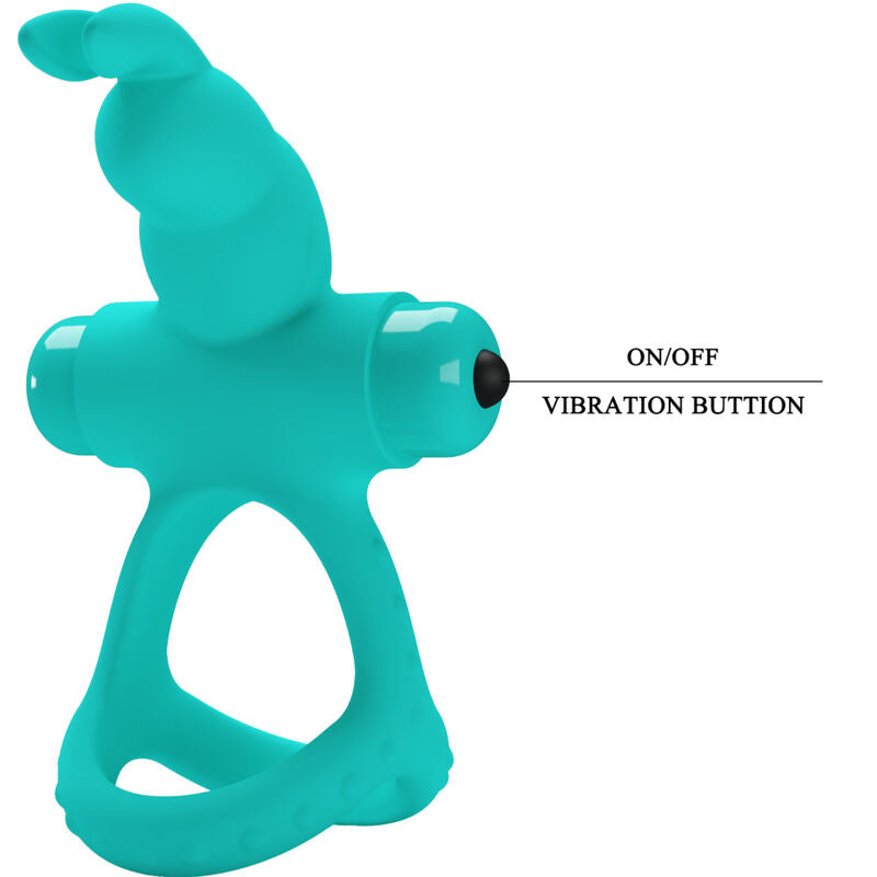 PRETTY LOVE - FIGGY GREEN KONIJN VIBRATORRING