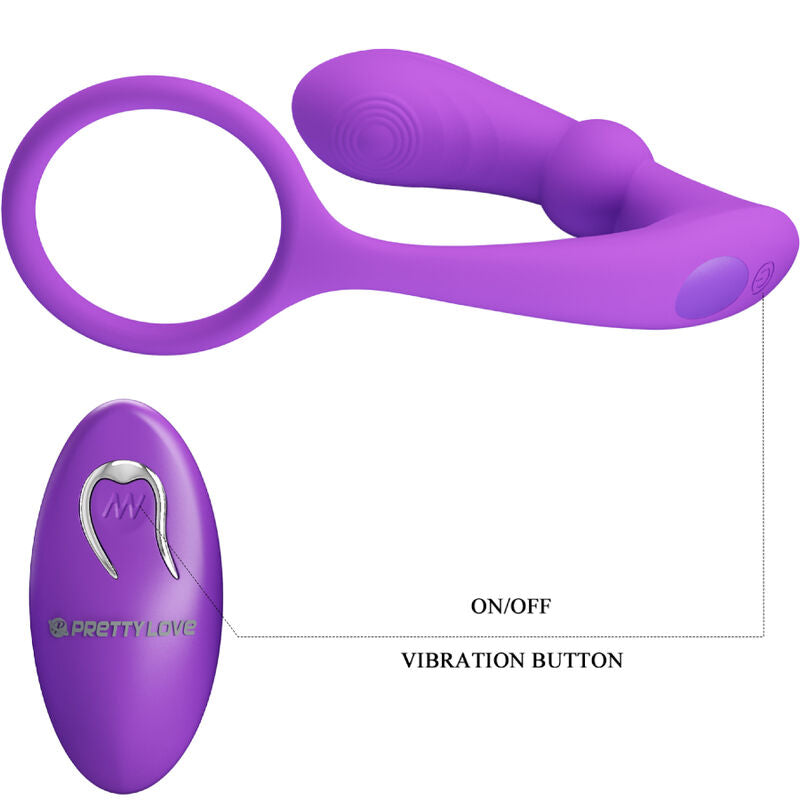PRETTY LOVE - WARREN VIOLET ANAALRING EN VIBRATOR