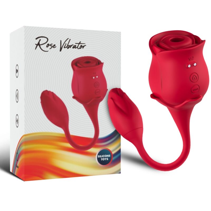 ARMONY - ROZE CLITORISZUIGER & VIBRATOR 10 MODI ROOD