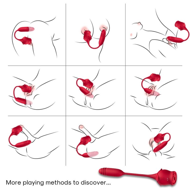 ARMONY - ROSEKNIGHT CLITORISZUIGER & VIBRATOR ROOD
