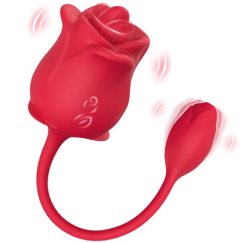 ARMONY - ROZE 2-IN-1 ZUIGSTIMULATOR & VIBRATOR 10 MODI MET RODE STAART