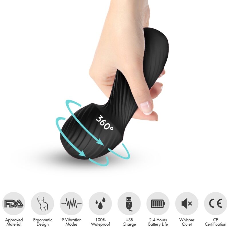 ARMONY - DAZZLE MASSAGER & VIBRATOR KLEIN ZWART