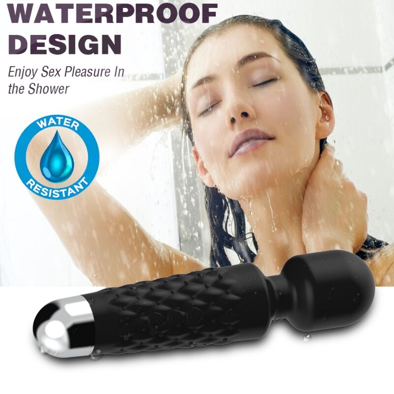 ARMONY - POSTMAN MASSAGER & VIBRATOR SUPER FLEXIBELE KOP ZWART