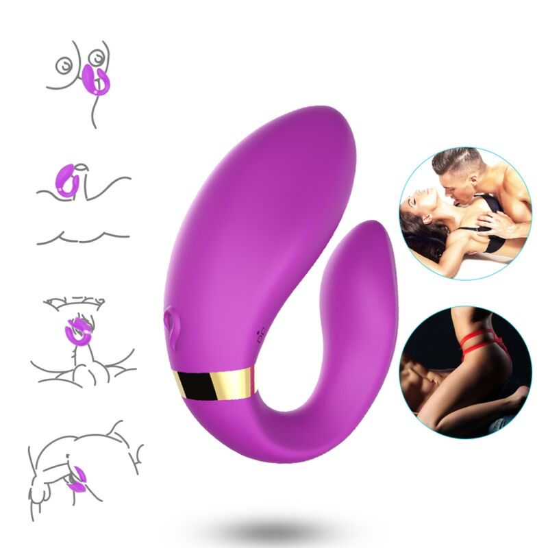 ARMONY - CRESCENT VIBRATOR VOOR KOPPELS AFSTANDSBEDIENING PAARS
