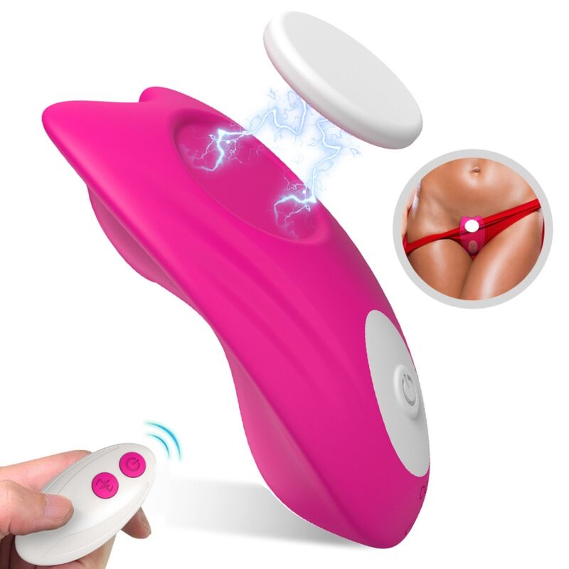 ARMONY - BUTTERFLY DRAAGBARE SLIPJES VIBRATOR AFSTANDSBEDIENING ROZE