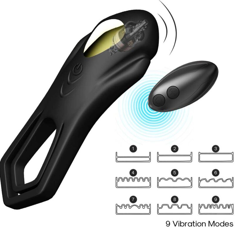 ARMONY - ROADSTER VIBRATOR DUBBELE RING AFSTANDSBEDIENING ZWART