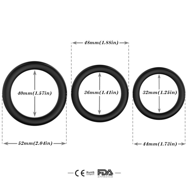 ARMONY - TRIPLE SILICONENRING LICHTGEVEND