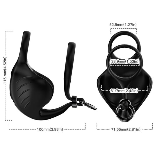 ARMONY - BALZAK VIBRATORRING ZWART