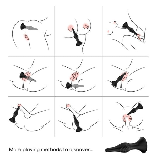 ARMONY - VIBRATOR & ANALE PLUG AFSTANDSBEDIENING ZWART