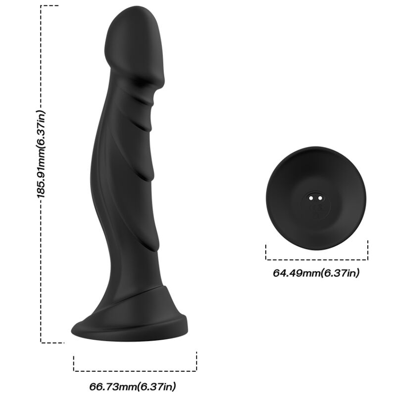 ARMONY - DILDO VIBRATOR & ANAALPLUG AFSTANDSBEDIENING ZWART