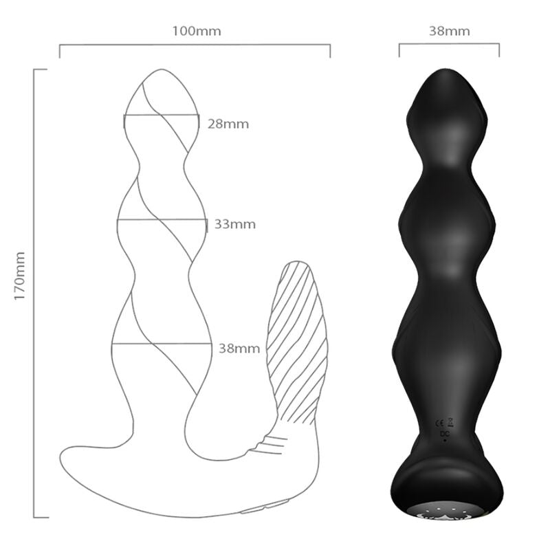 ARMONY - MANFUN VIBRATOR & STIMULATOR ANALE PLUG AFSTANDSBEDIENING ZWART