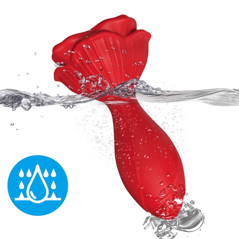 ARMONY - ROZE VIBRATOR & ANALE PLUG KLEINE AFSTANDSBEDIENING ROOD
