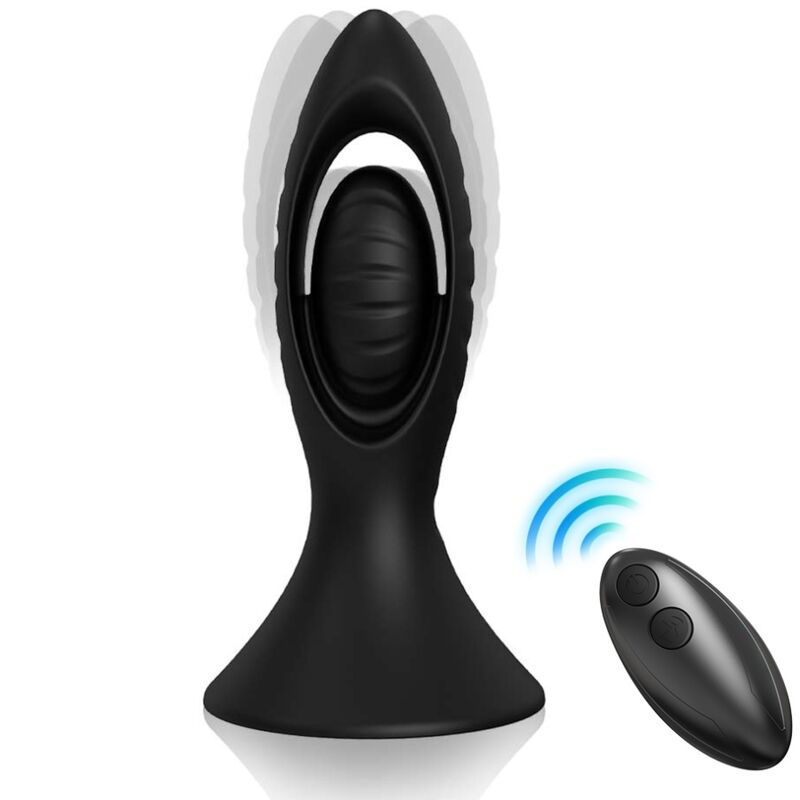 ARMONY - VIBRATOR & ANALE PLUG SILICONEN ZWART