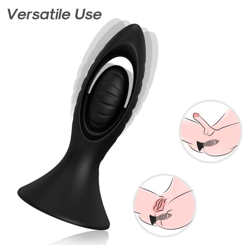 ARMONY - VIBRATOR & ANALE PLUG SILICONEN ZWART