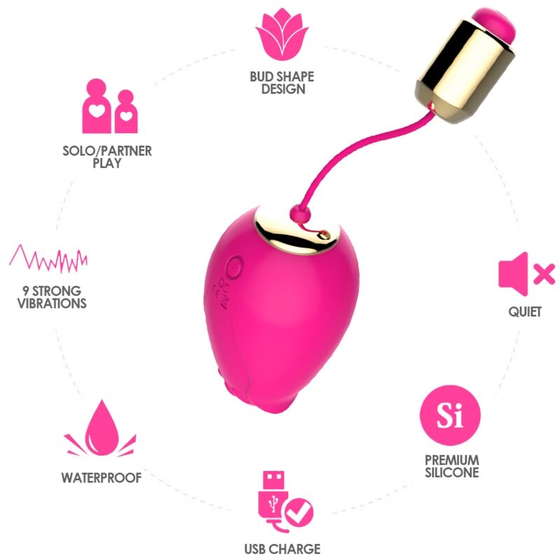ARMONY - MANDALA EIVIBRATOR G-SPOT AFSTANDSBEDIENING FUCHSIA
