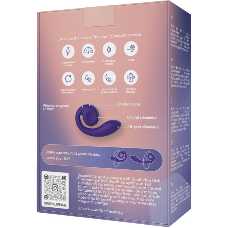 SNAIL VIBE - GIZI DUBBELE STIMULATOR PAARS