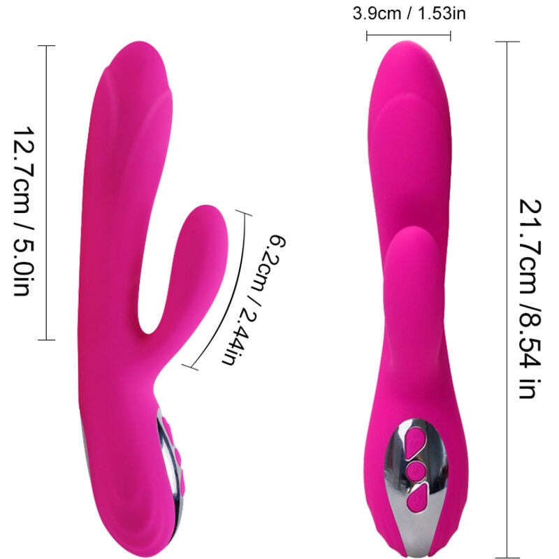 ARMONY - FLEXIBELE VIBRATOR & STIMULATOR MET FUCHIA WARMTE-EFFECT